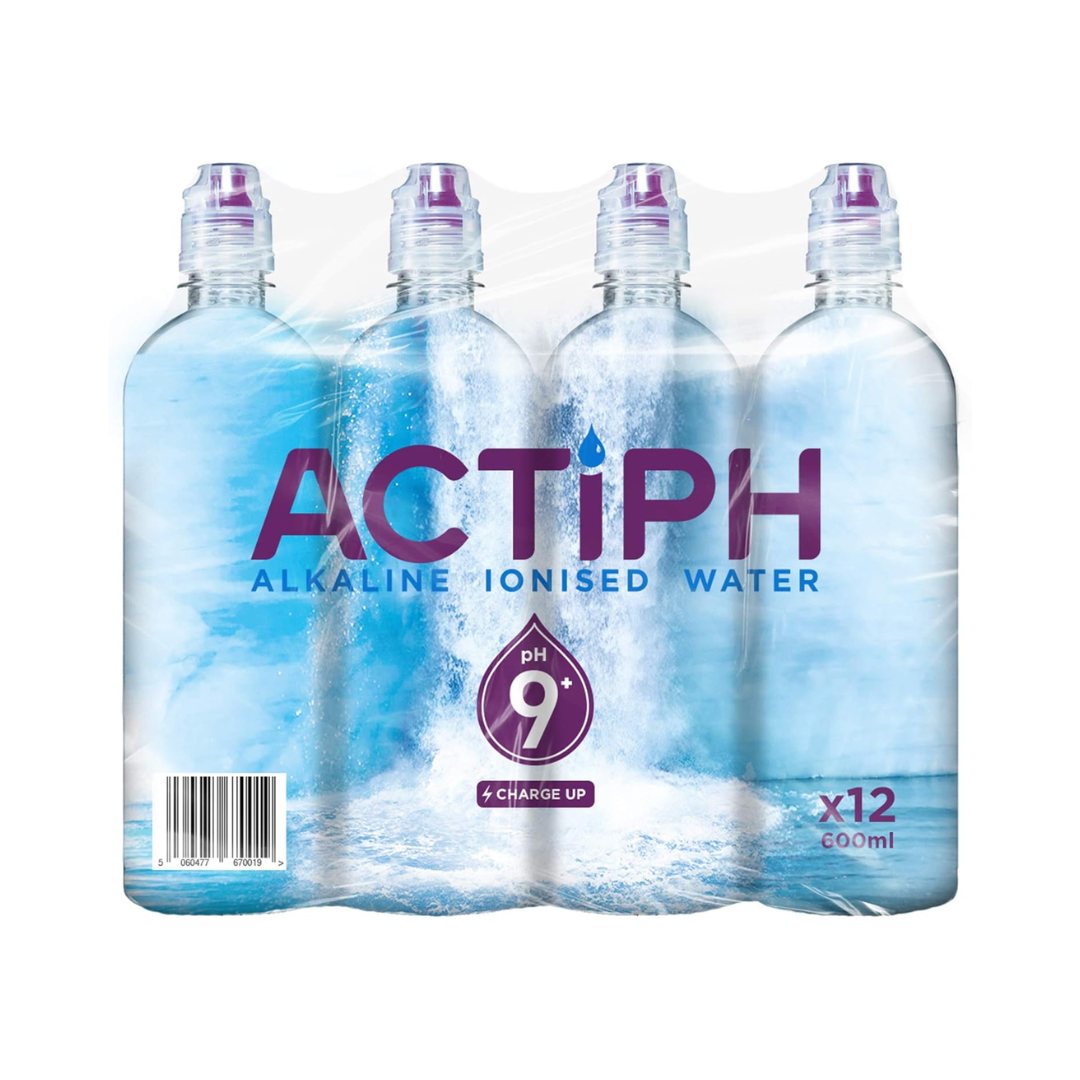 Actiph Alkaline Ionised Water 12x600ml