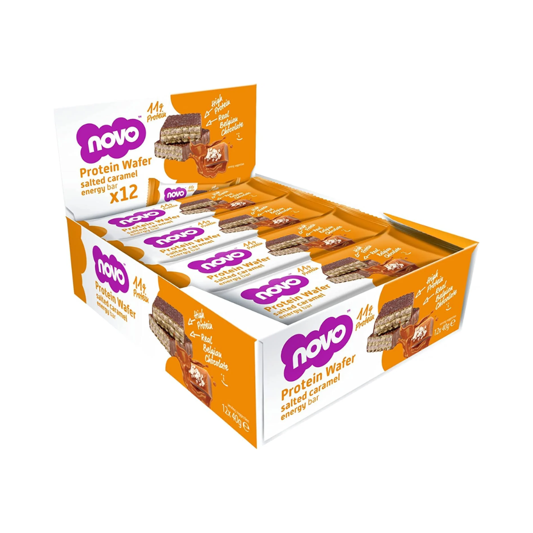 Novo Nutrition Novo Protein Wafer Bar 12x40g Salted Caramel