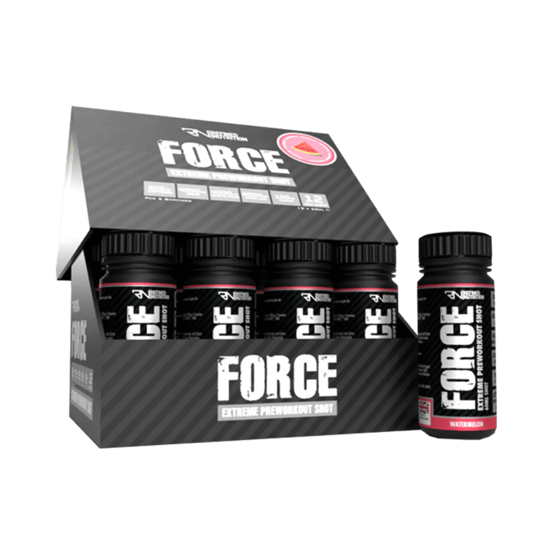 Refined Nutrition FORCE Pre-Workout Shots 12x60ml Watermelon