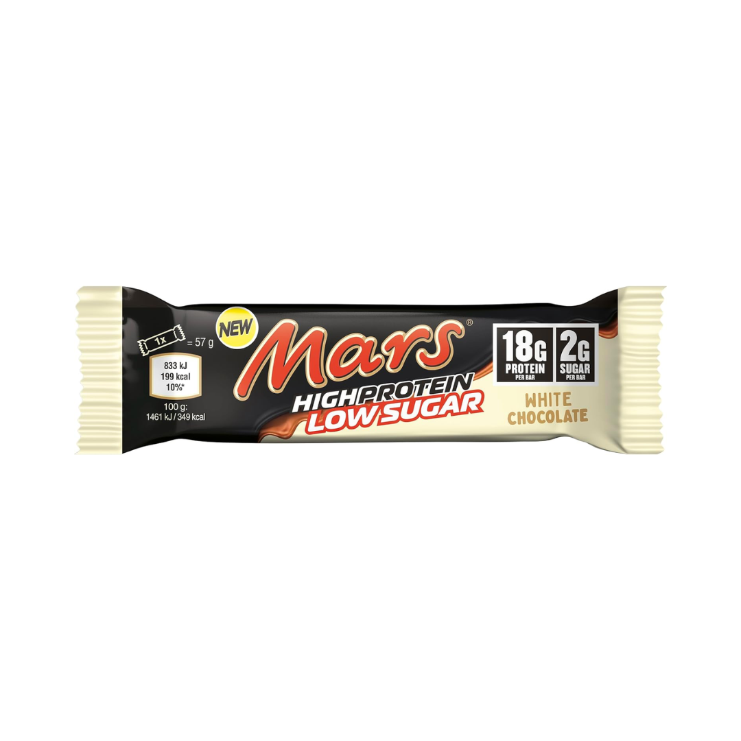 Mars Hi Protein Low Sugar Bar 57g White Chocolate