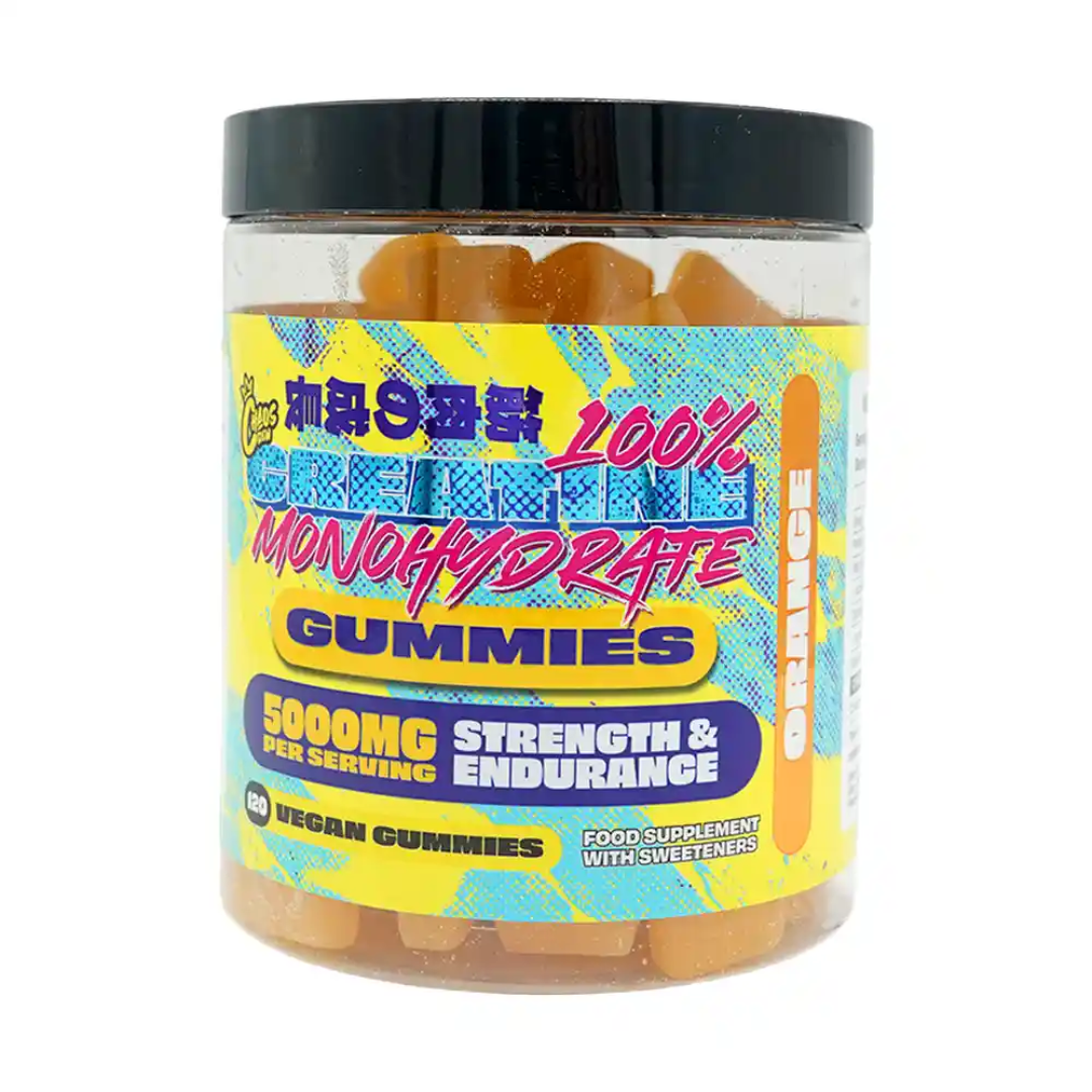 Chaos Crew Creatine Gummies 120 Softgels Orange