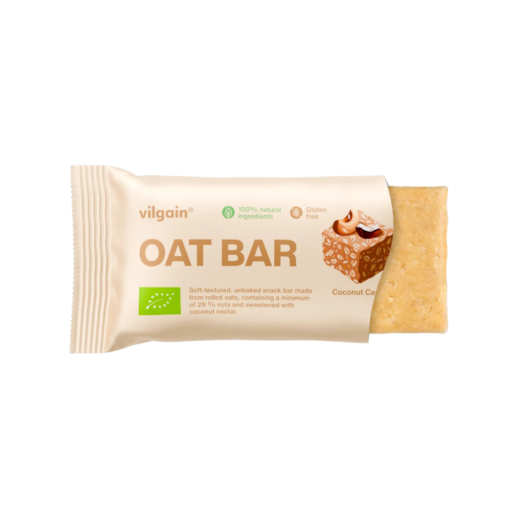 Vilgain Oat Bar 12x50g Cashew and coconut