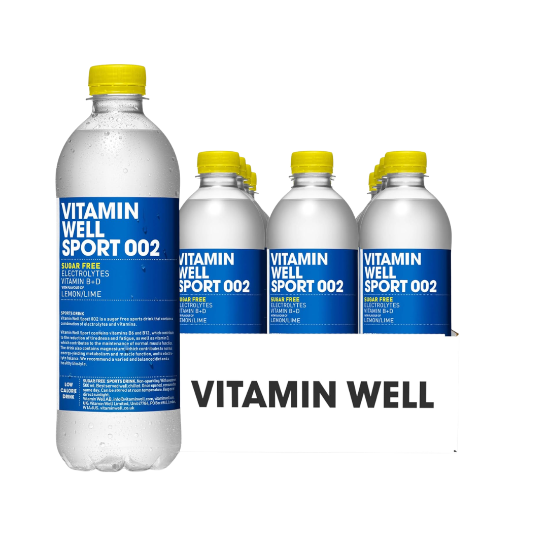 Vitamin Well Sport 002 Electrolyte Sugar Free 12x500ml Lemon/Lime