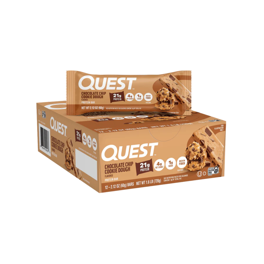 Quest Nutrition Bar 12x60g Chocolate Chip Cookie Dough