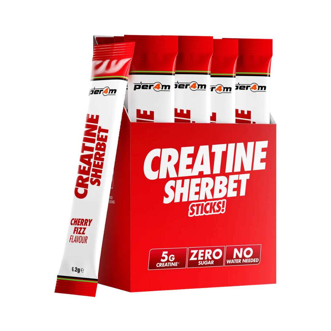 Per4m Creatine Sherbet Sticks 20x6.2g Cherry Fizz