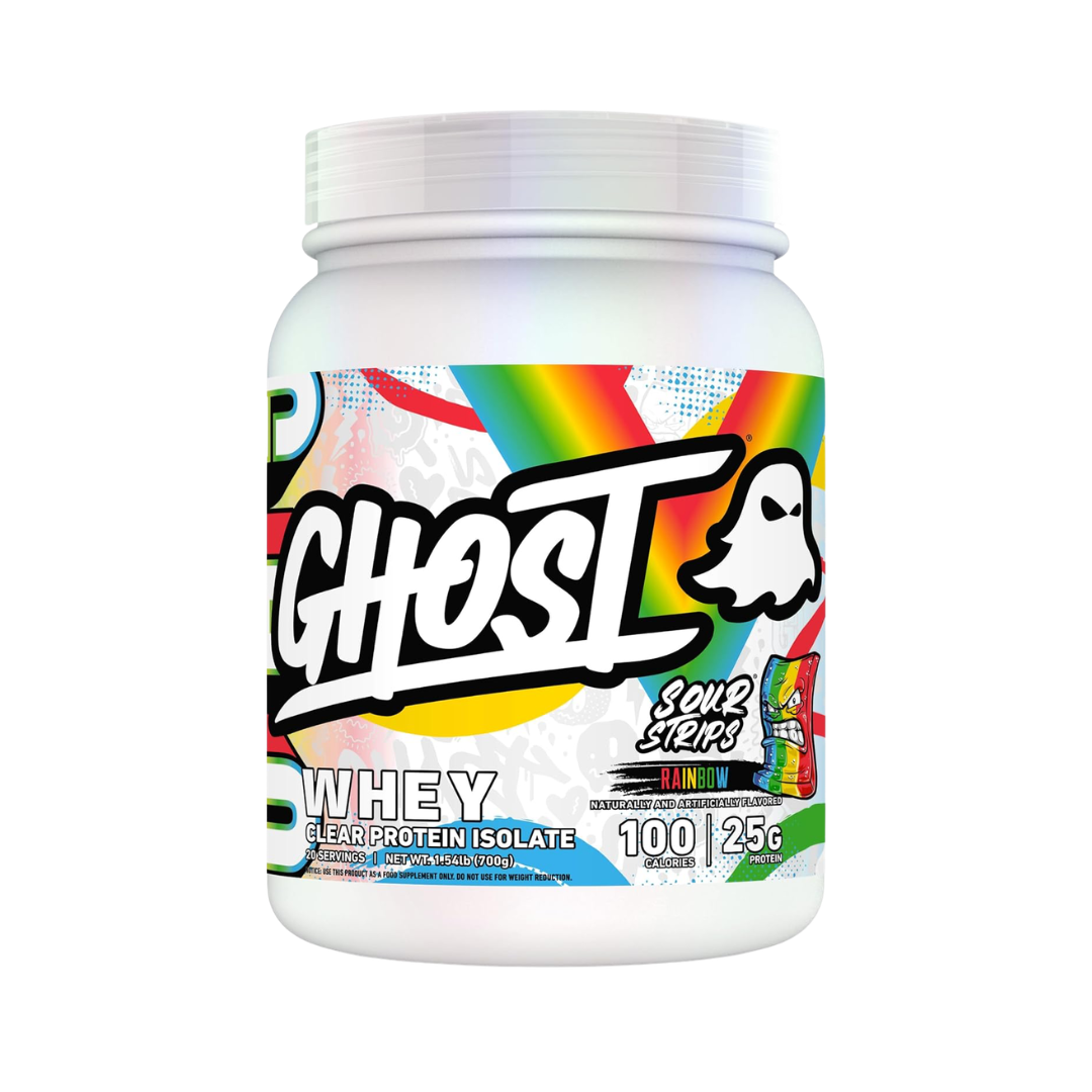 Ghost Clear Whey 640g Rainbow Candy Sour Strips