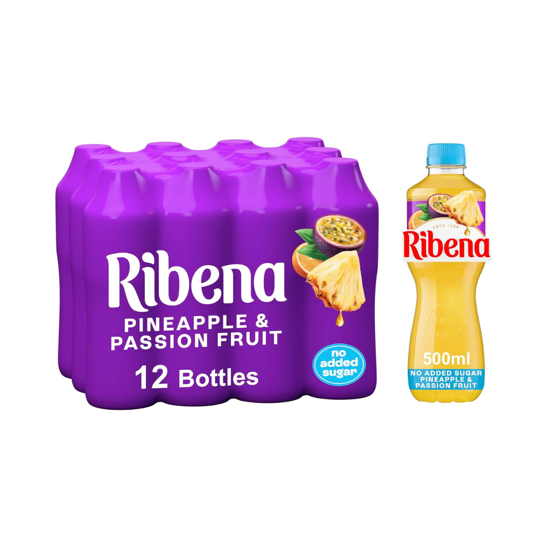 Ribena 12x500ml Pineapple & Passion Fruit