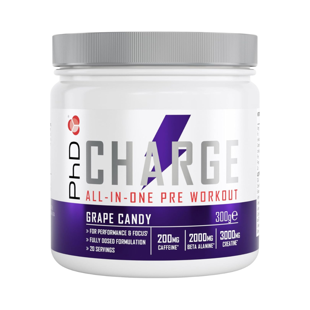 PhD Nutrition Powder Pre Wkt Charge 300g Grape Candy