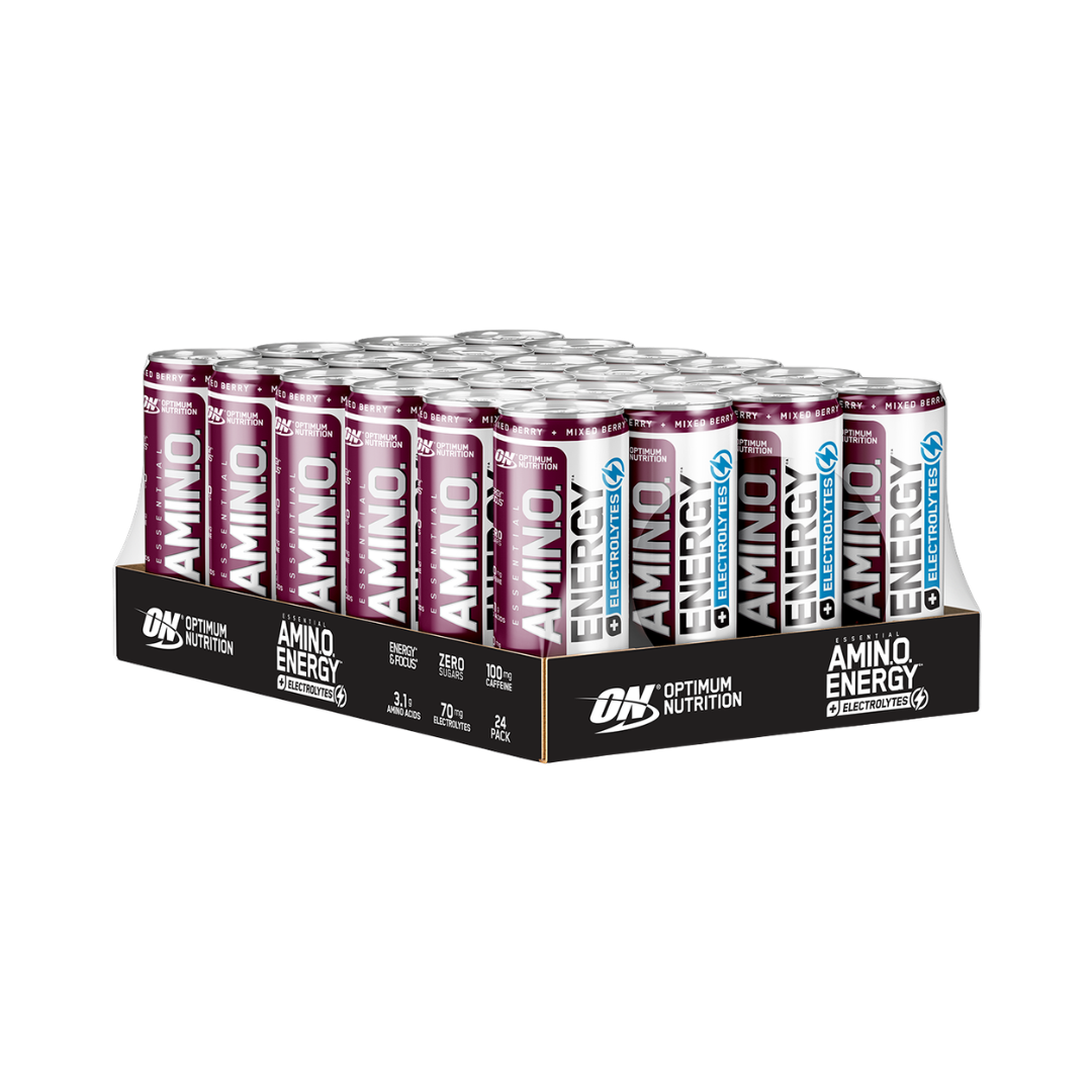 Optimum Nutrition Amino Energy + Electrolyte RTD 24x250ml Mixed Berry