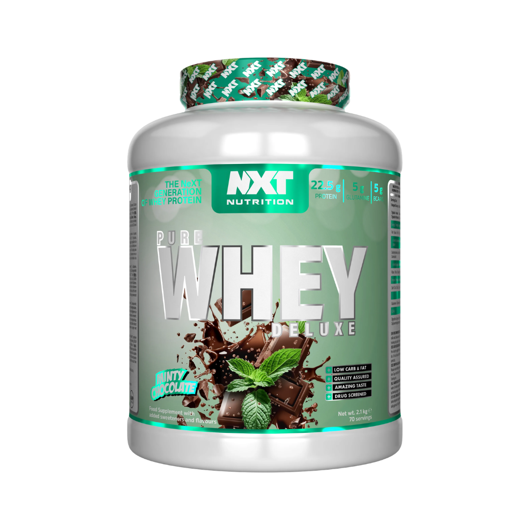 NXT Nutrition Pure Whey Deluxe 2.1kg Minty Chocolate
