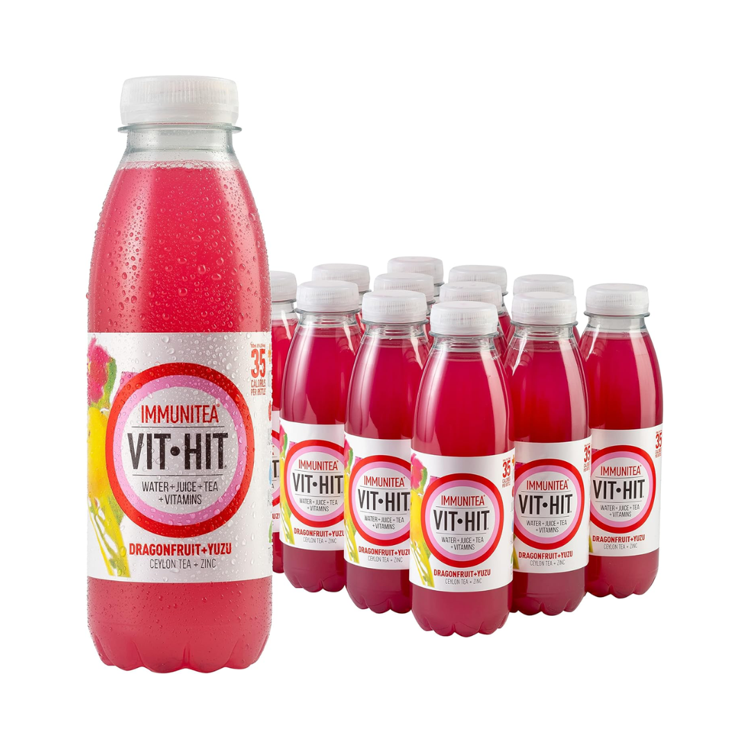 VITHIT Immunitea 12x500ml Dragonfruit & Yuzu