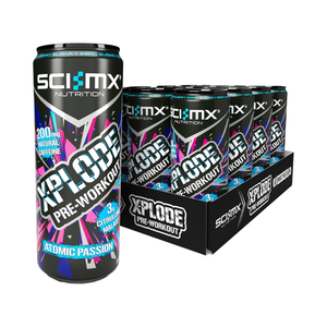 SCI-MX X-PLODE Pre-Workout Energy Drink 12x330ml Atomic Passion