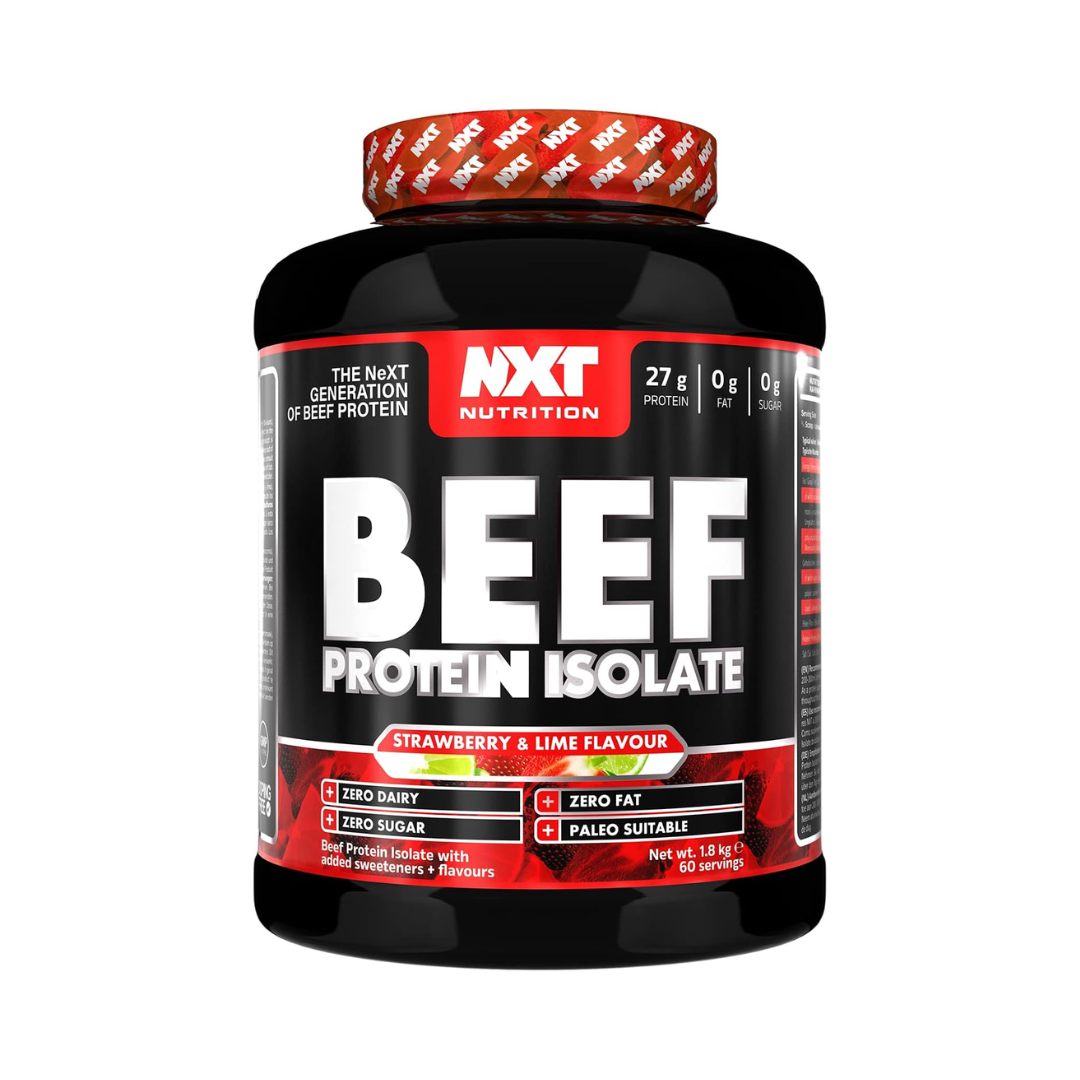 NXT Nutrition Beef Protein Isolate 1.8kg Strawberry Lime Crush