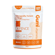 Gumi Vitamins DEFENCE - Ashwagandha, Ginger & Turmeric Gummies 300g Orange, Turmeric & Ginger