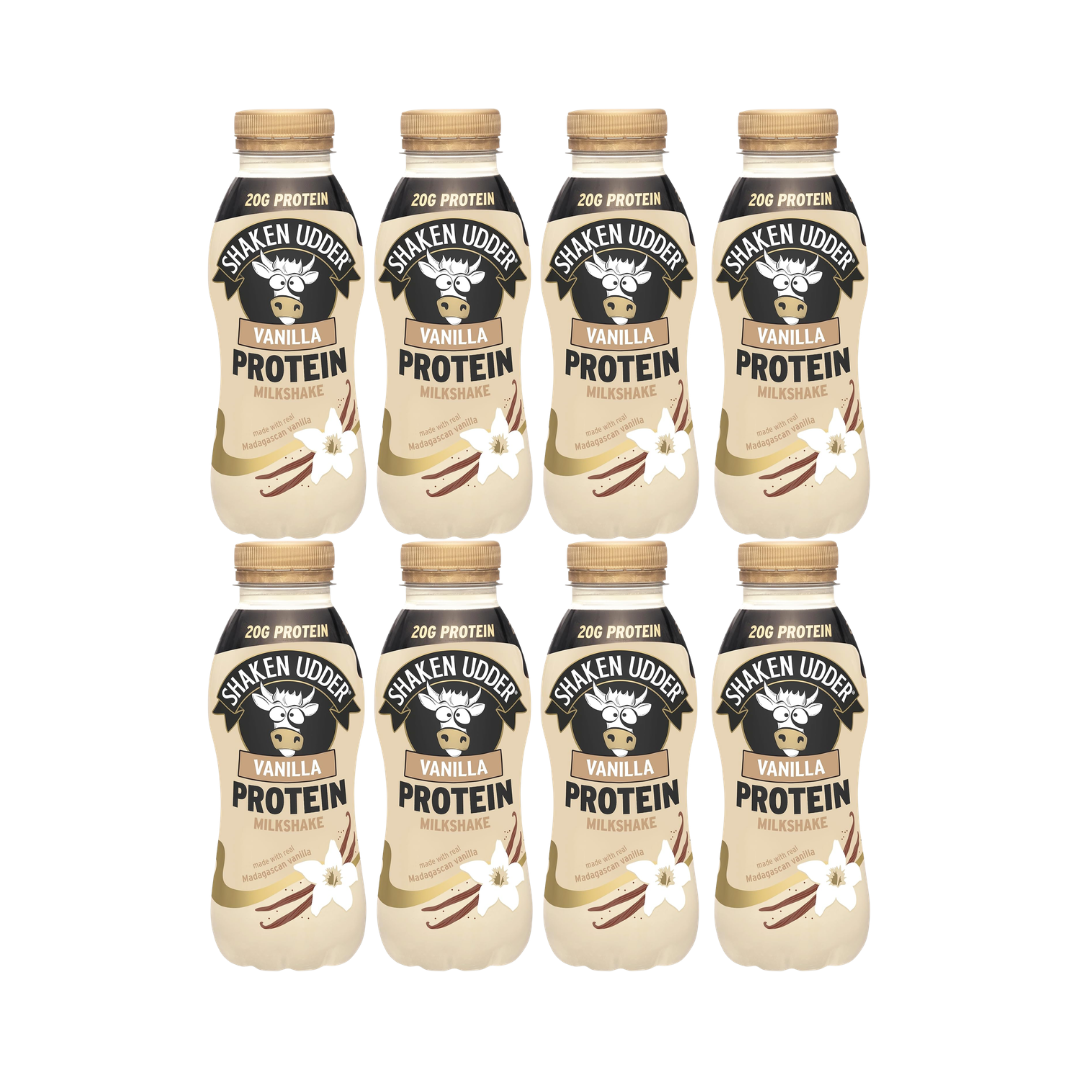 Shaken Udder Protein Milkshake 8x330ml Vanilla