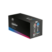 XO Fitness Gels (Star&Lime x12 / Blue Rasp x12) 24x70g Strawberry & Lime / Blue Raspberry