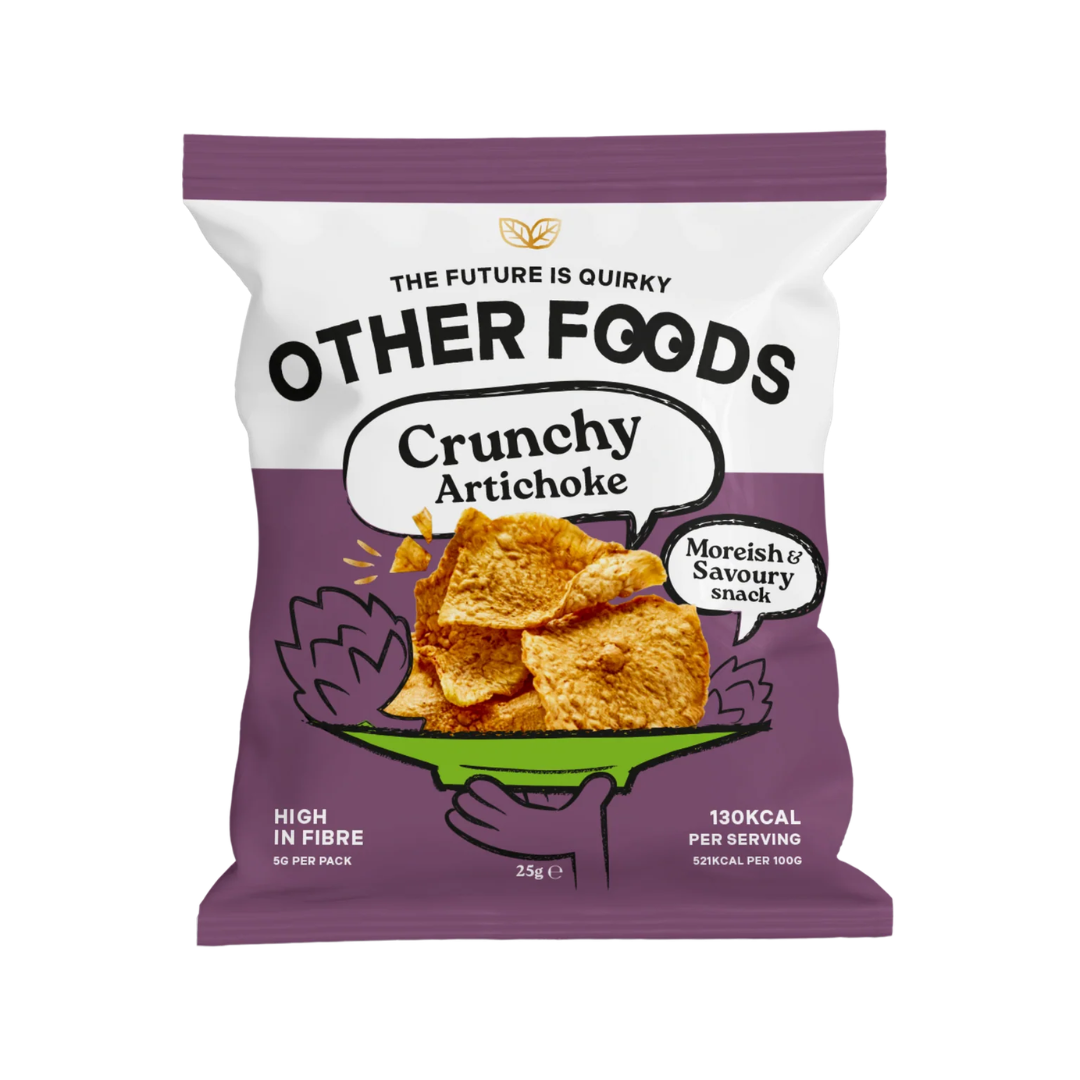 Other Foods Artichoke Crisps 16x25g Crunchy Artichoke Chips