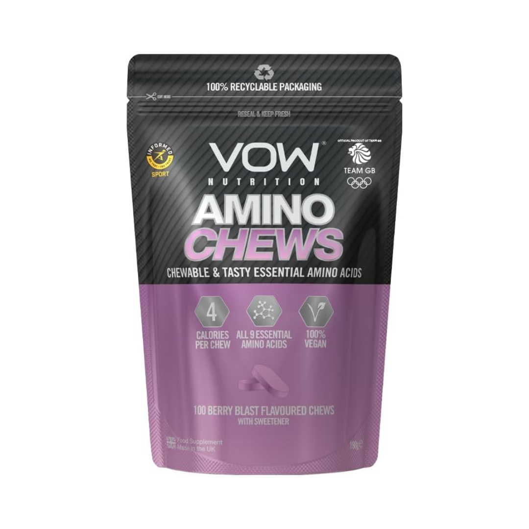 VOW Nutrition Amino Chews 100 Tabs Berry Blast