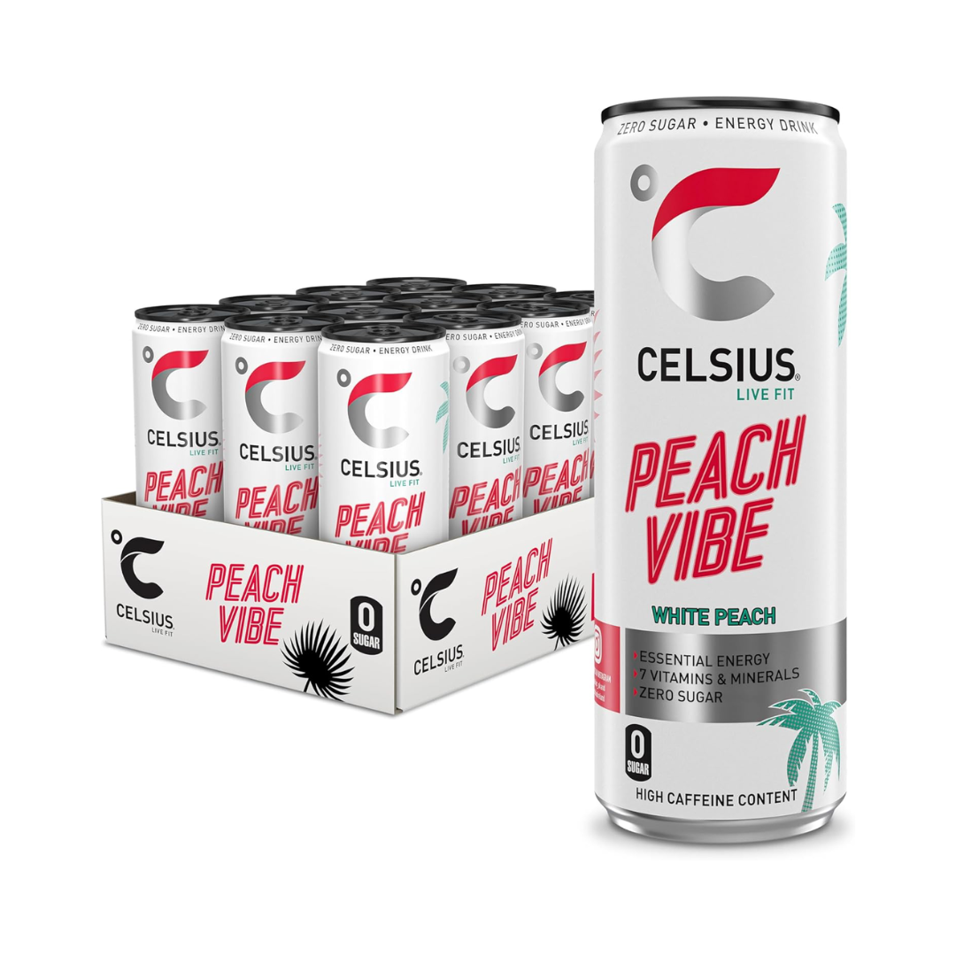 Celsius Energy Drink 12x355ml Peach Vibe