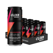 Elixr Energy Energy Drink 12x330ml Peach & Raspberry