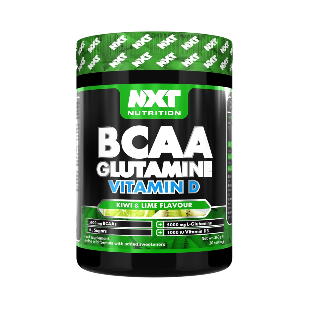NXT Nutrition BCAA, Glutamine & VIt D 360g Kiwi Lime