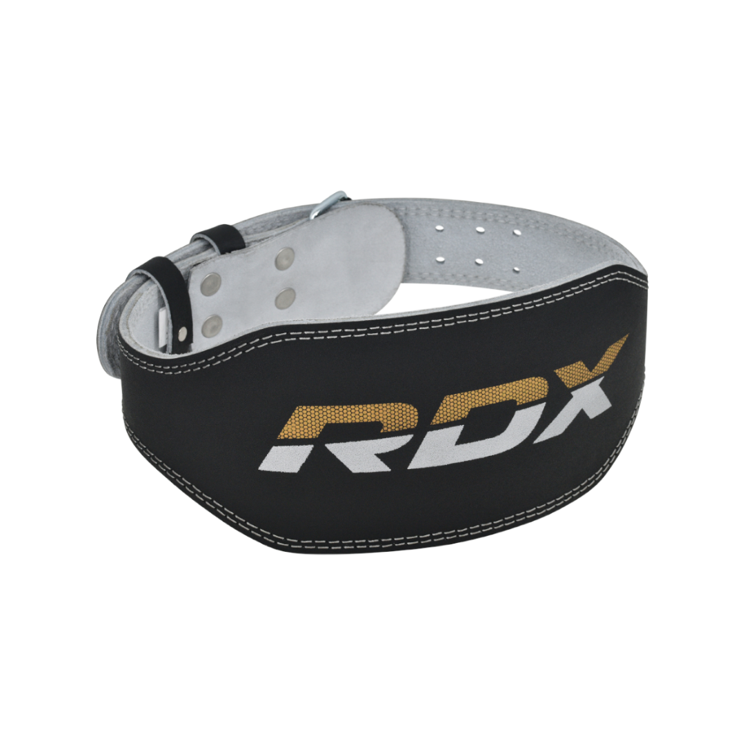 RDX Belt 4" Leather XL Black/Gold