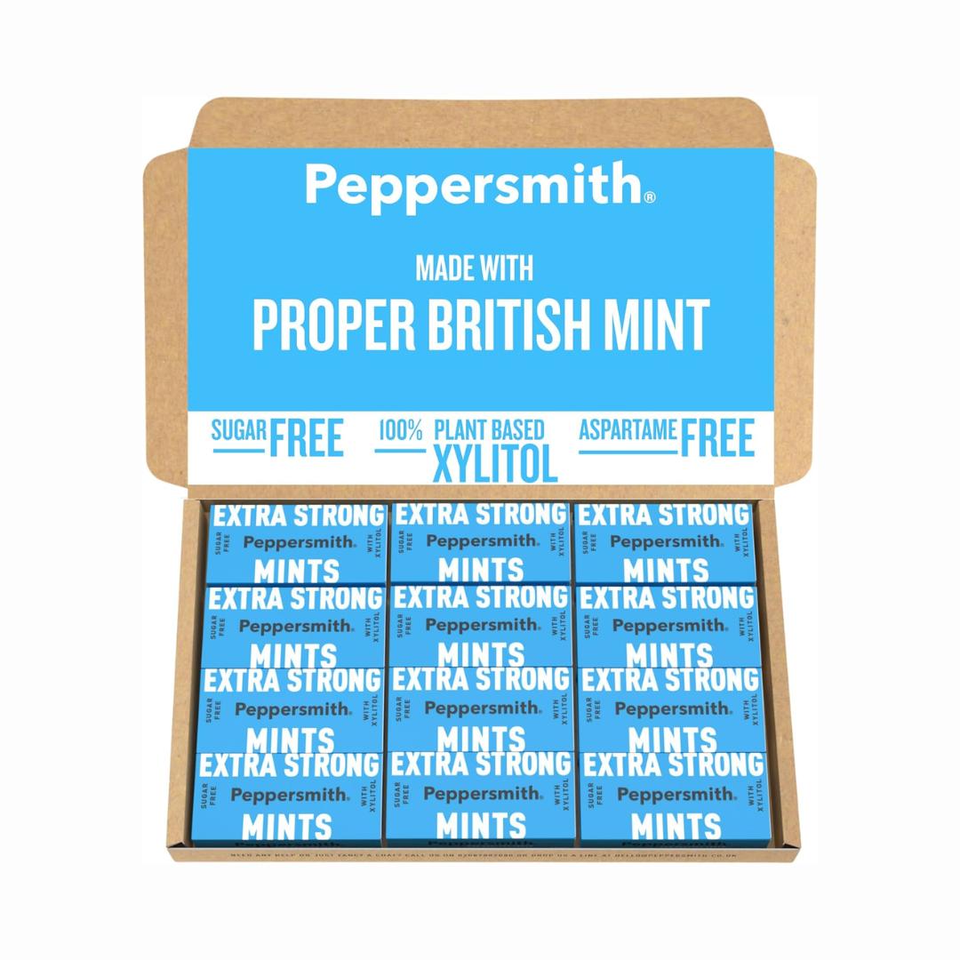 Peppersmith Mints 12x15g Extra Strong Mint