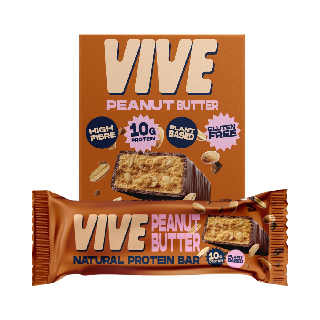 Vive Natural Protein Snack Bar 12x49g Peanut Butter