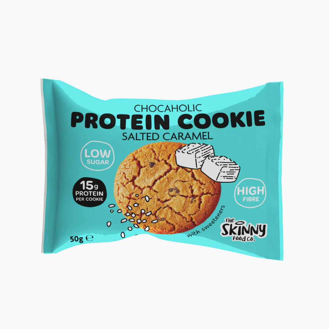 The Skinny Food Co High Protein Chocaholic Cookie 12x50g Salted Caramel