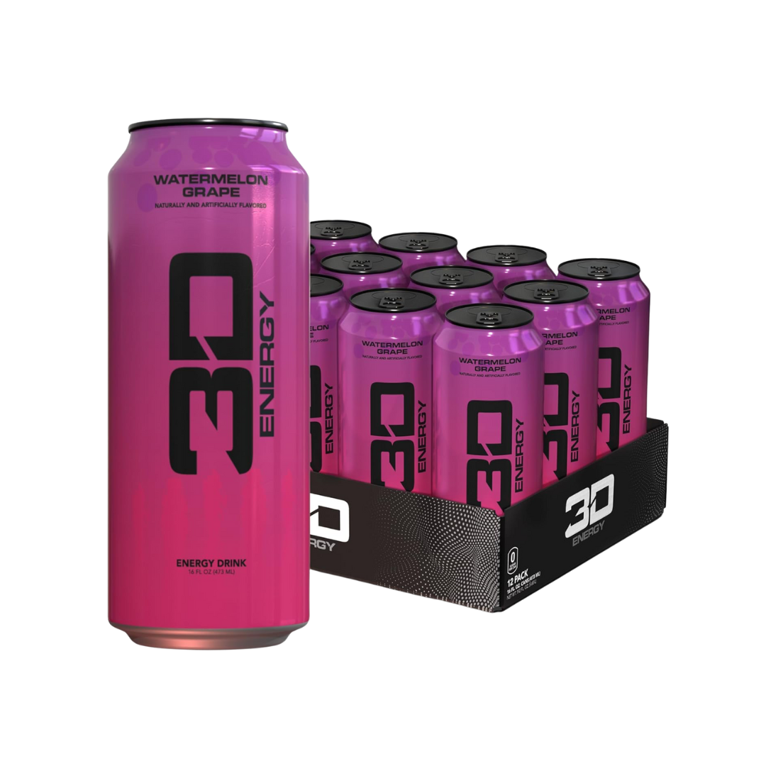 3D Energy Drink 12x473ml Watermelon Grape
