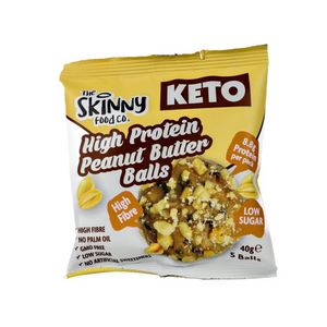 The Skinny Food Co High Protein Keto Balls 10x40g Peanut Butter