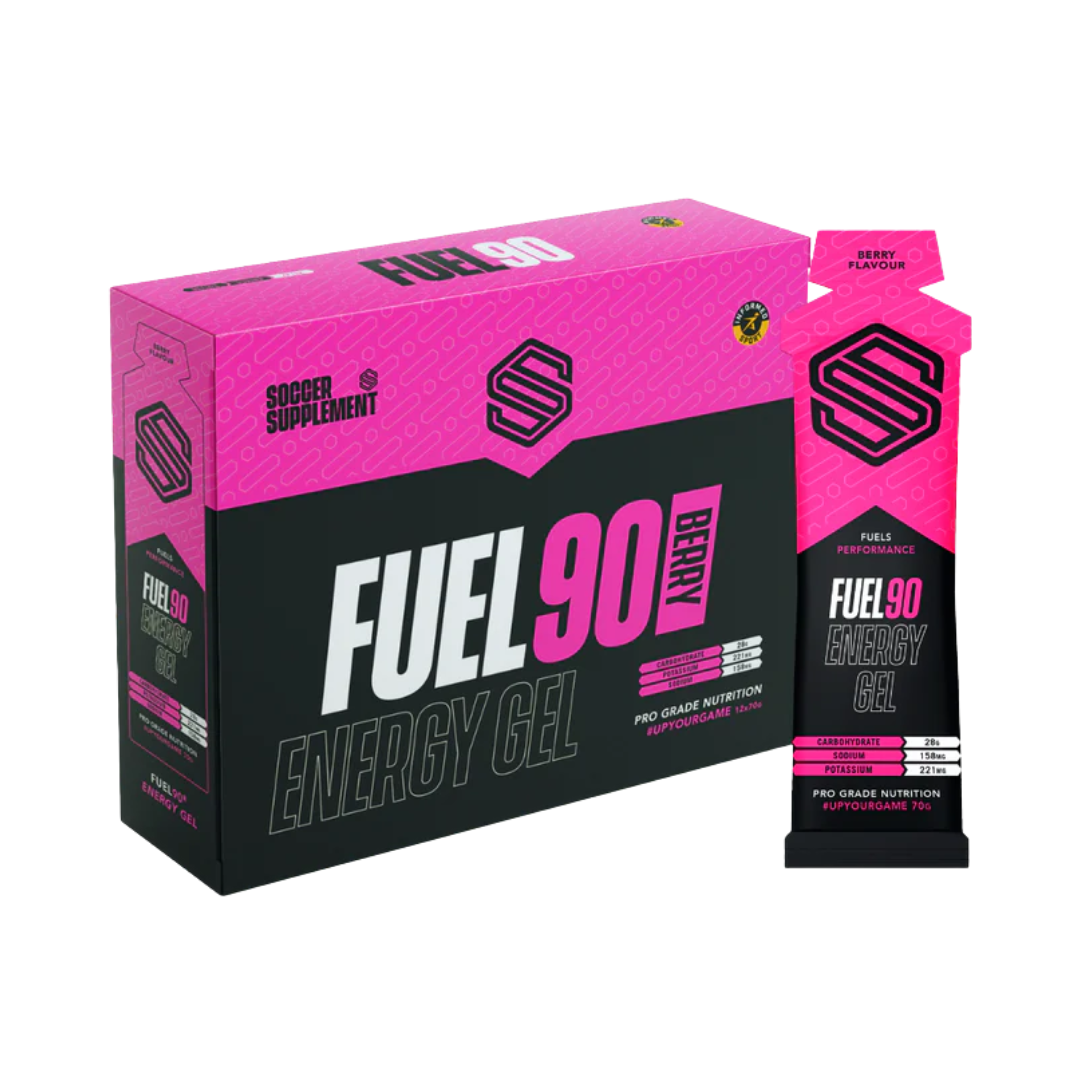 Soccer Supplement Fuel90 Energy Gel 12x70g Mixed Berry