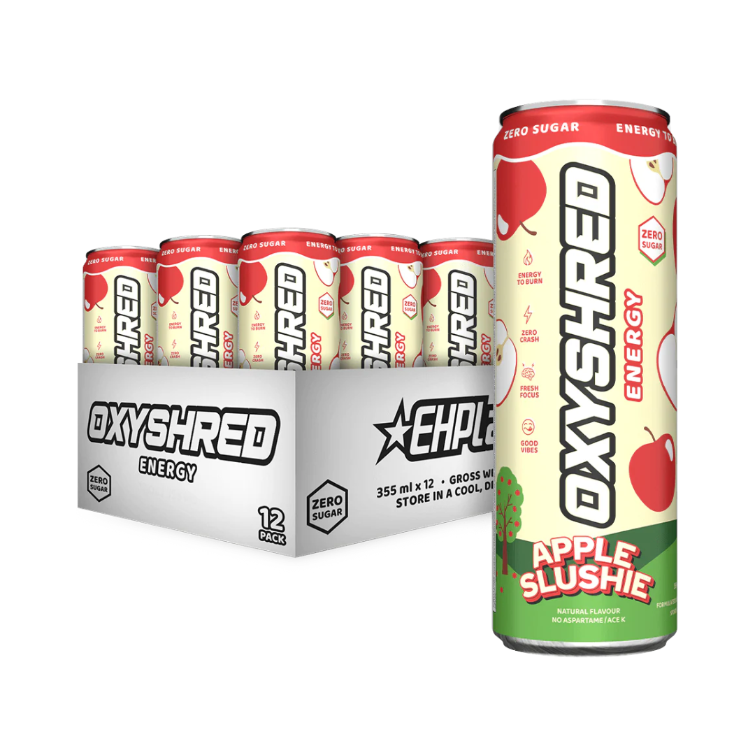 EHP Labs OxyShred Ultra Energy Drink RTD 12x355ml Apple Slushie