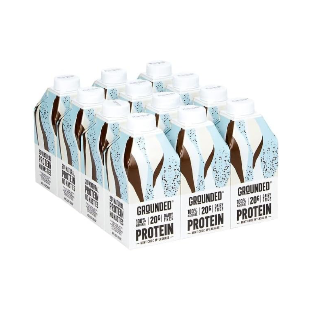 Grounded Vegan Protein M*lkshake 12x490ml Mint Chocolate