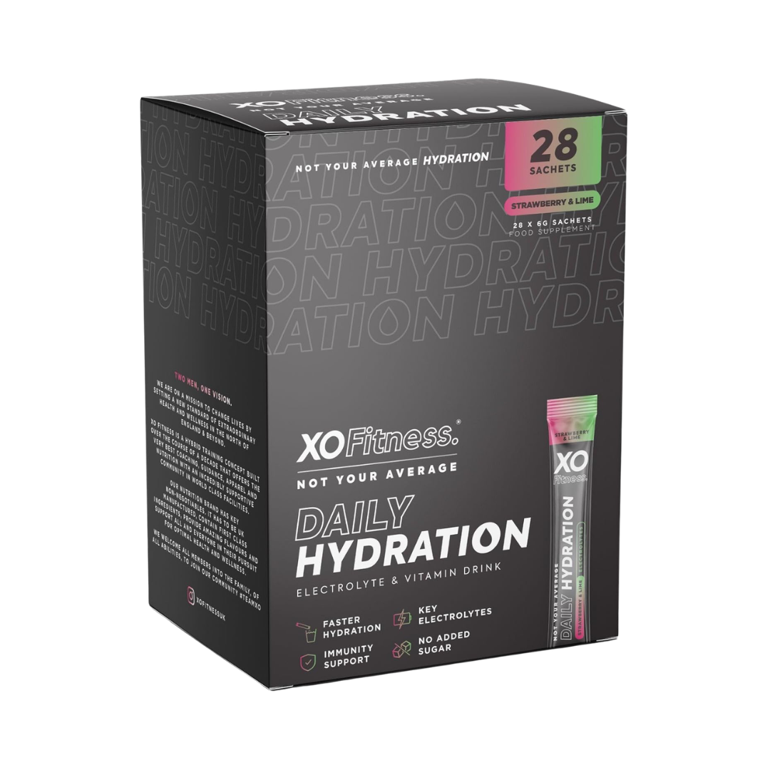 XO Fitness Hydration Sachet 28x6g Strawberry & Lime