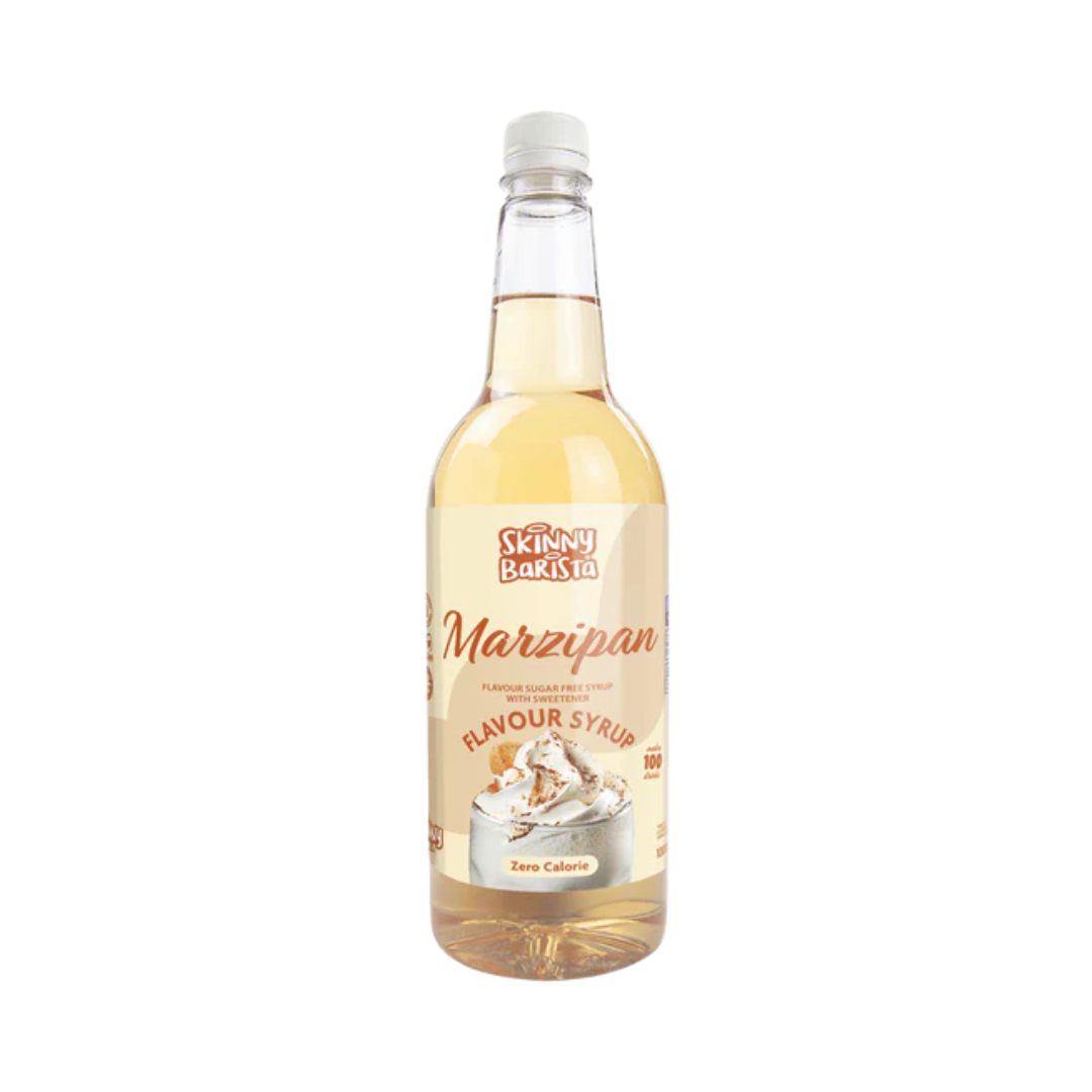 The Skinny Food Co Skinny Barista Zero Calorie Coffee Syrup 1000ml Marzipan (Limited Edition)