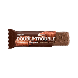 Vilgain Double Trouble Protein Bar 12x55g Fudgy Frosted Brownie