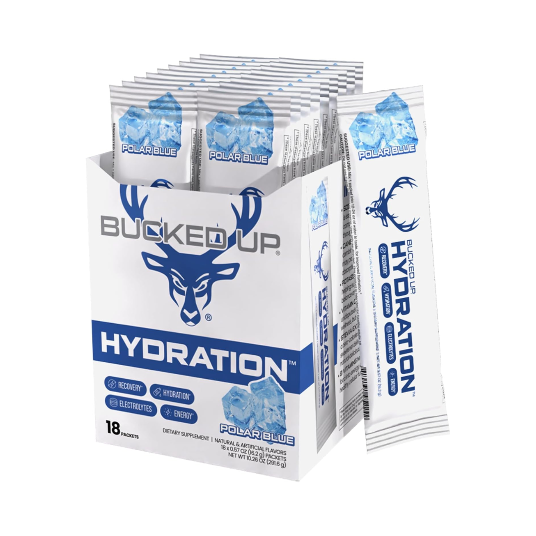 Bucked Up Hydration 18x16.4g Polar Blue