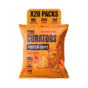 The Curators Protein Chips 20x35g Tangy Cheese