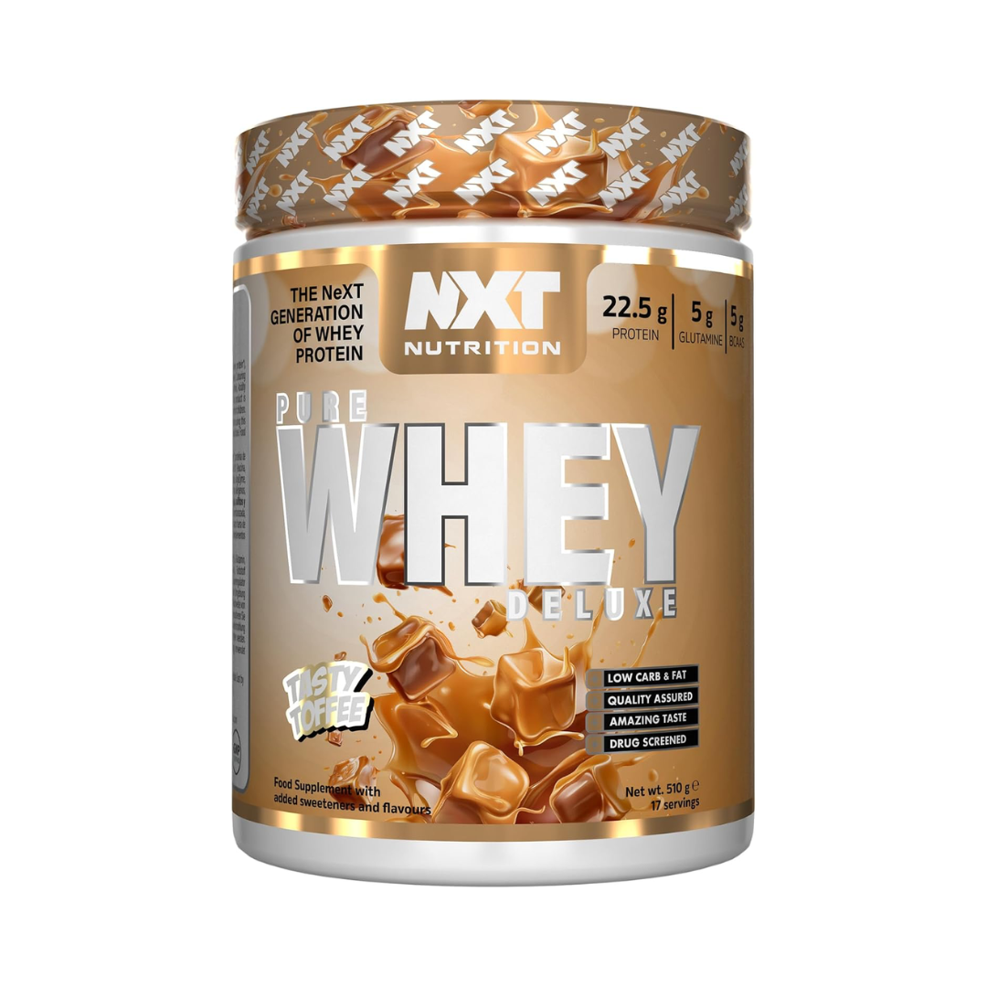 NXT Nutrition Pure Whey Deluxe 510g Tasty Toffee