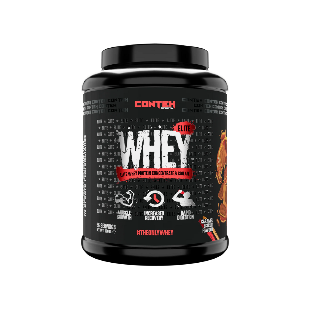 Conteh Sports Whey Elite 1980g Caramel Biscuit