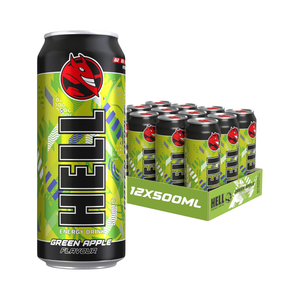Hell Energy Energy Drink 12x500ml Green Apple