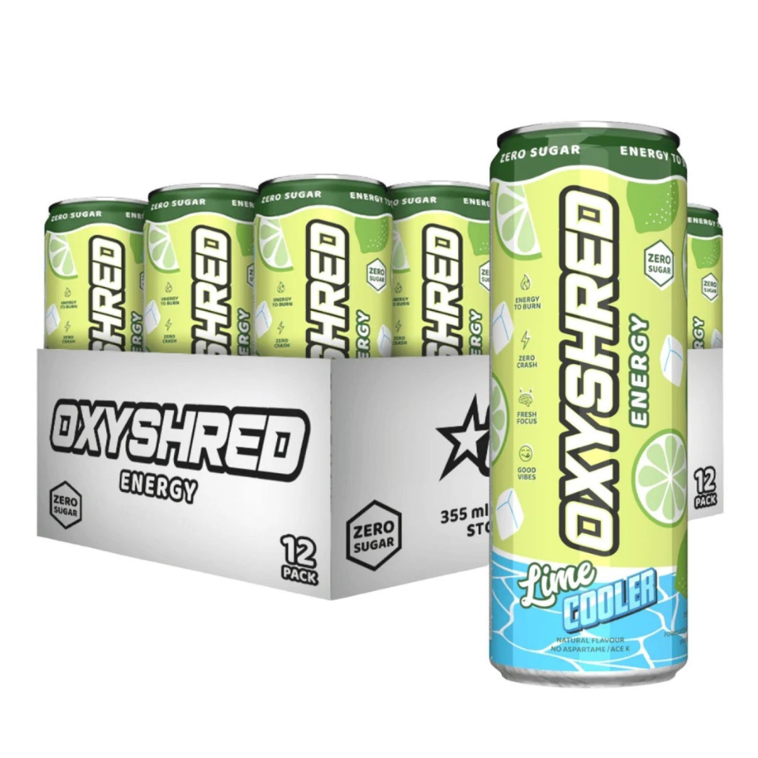 EHP Labs OxyShred Ultra Energy Drink RTD 12x355ml Lime Cooler