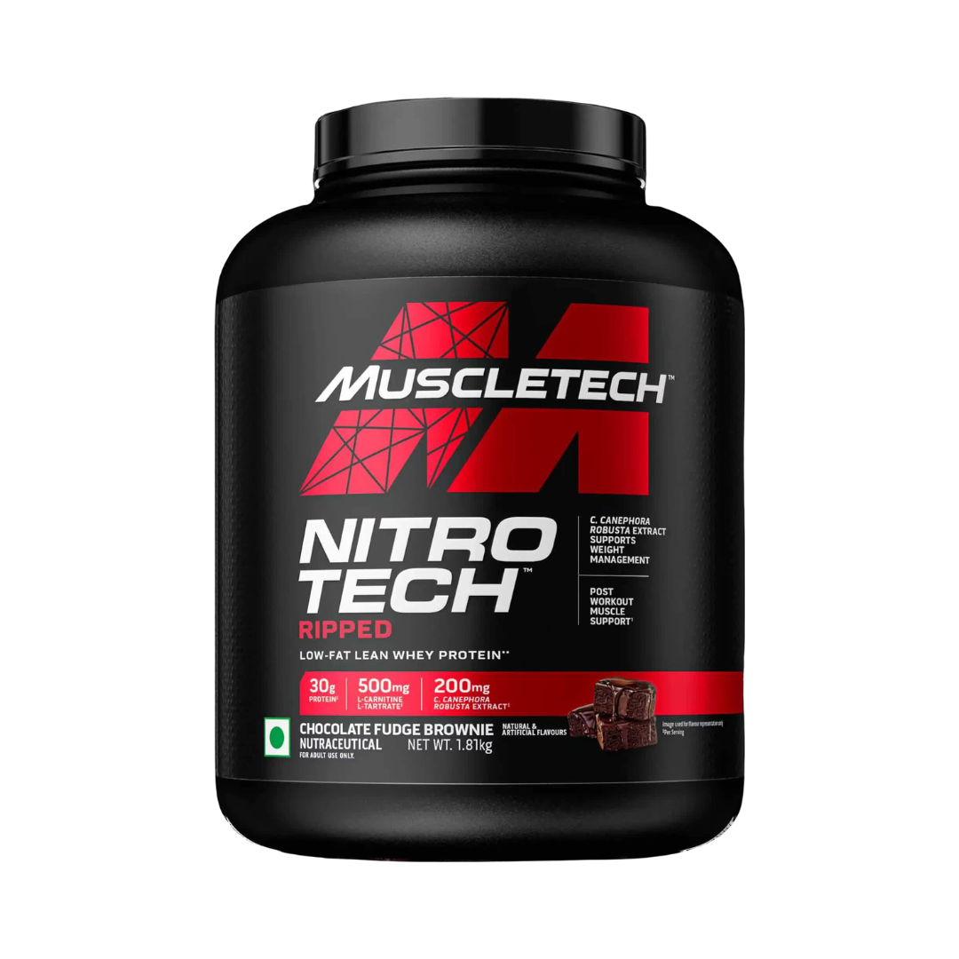 Muscletech Nitro Tech Ripped 1.8kg Chocolate Fudge Brownie