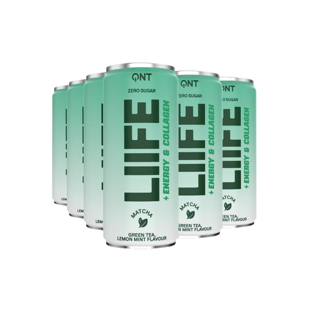 QNT Energy & Collagen Matcha 12x250ml Lemon Mint