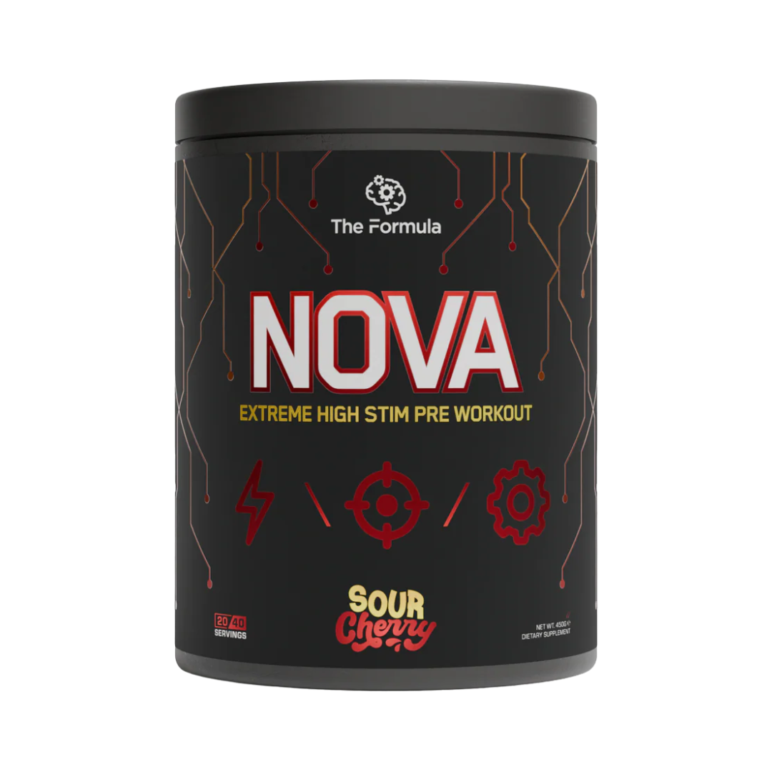 The Formula NOVA High-Stim Pre Workout 450g Sour Cherry