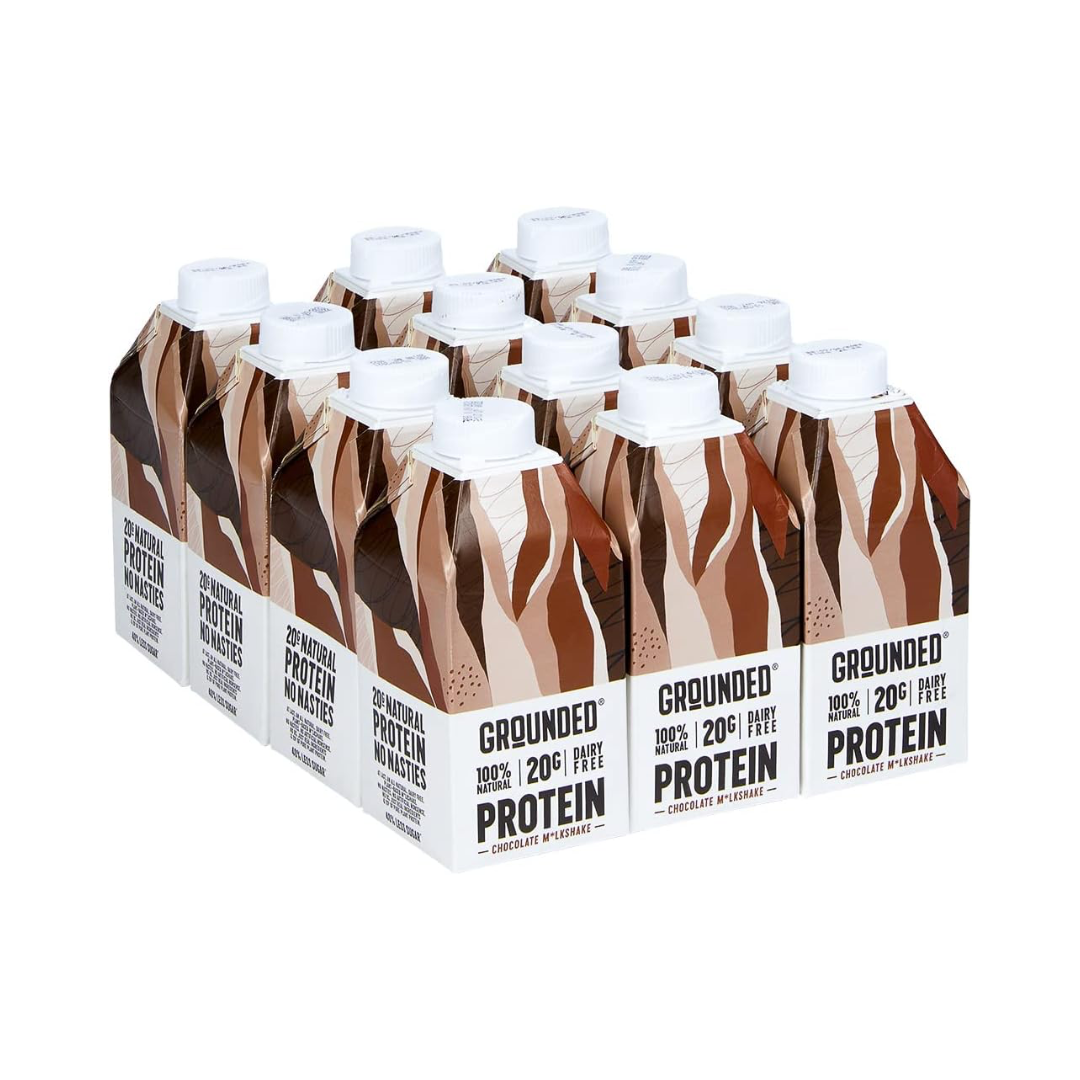 Grounded Vegan Protein M*lkshake 12x490ml Chocolate