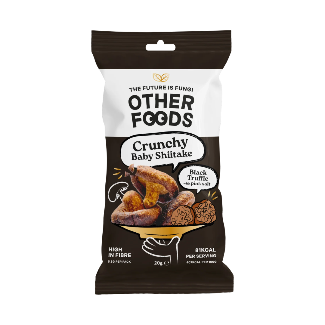 Other Foods Mushroom Crisps 8x40g Crunchy Shiitake Truffle Mushrooms