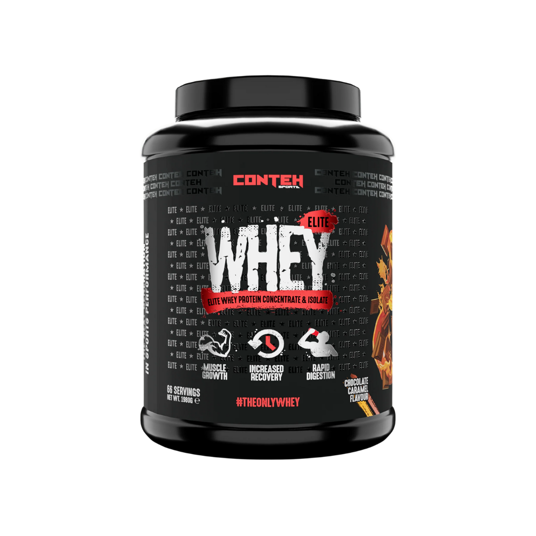 Conteh Sports Whey Elite 1980g Chocolate Caramel