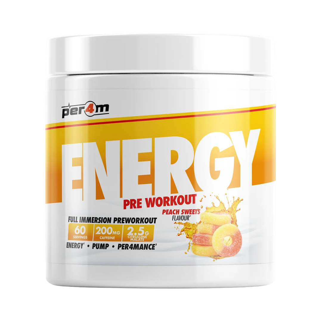 Per4m Energy Pre Workout 390g Peach Sweets